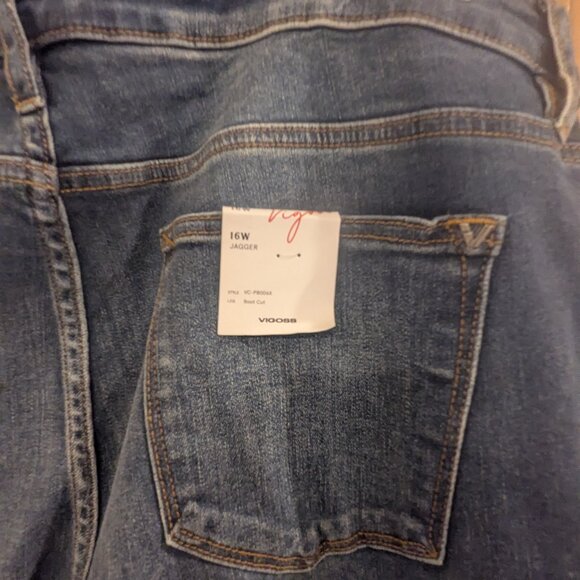 NWT VIGOSS Bootcut Jagger Indigo Jeans-Size 16W - Picture 5 of 5